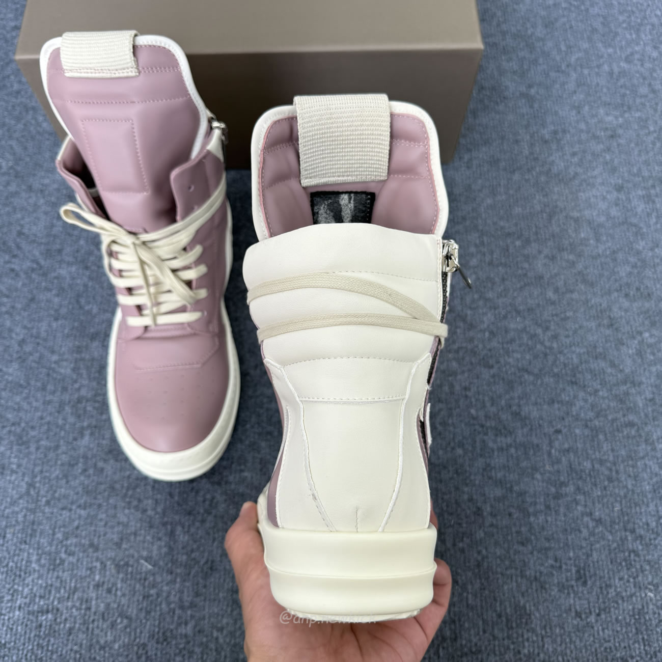 Rick Owens Geobasket Sneakers Pink (6) - www.newkick.vip